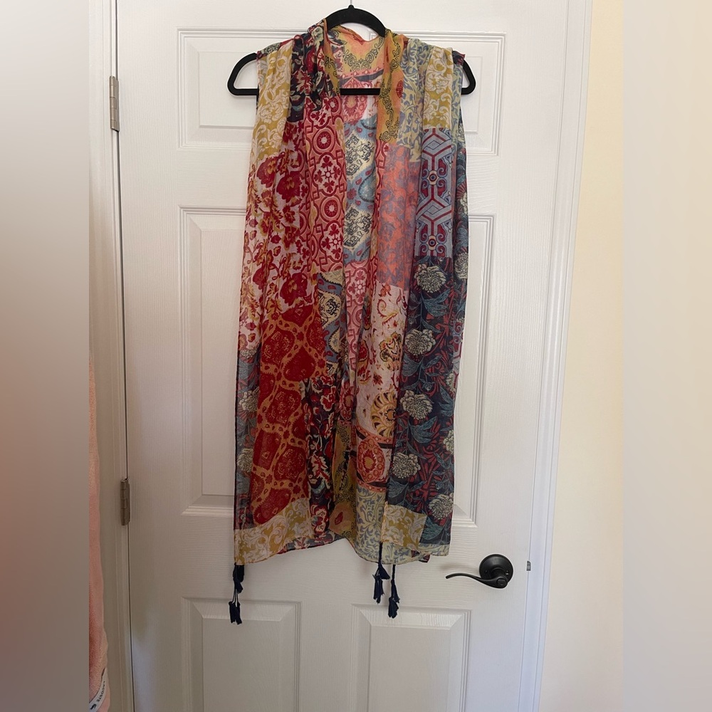 Vibrant Patchwork Maxi Skirt